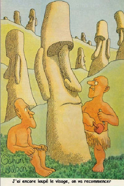 L'ile de Paques - Mystere resolu-humourenvrac